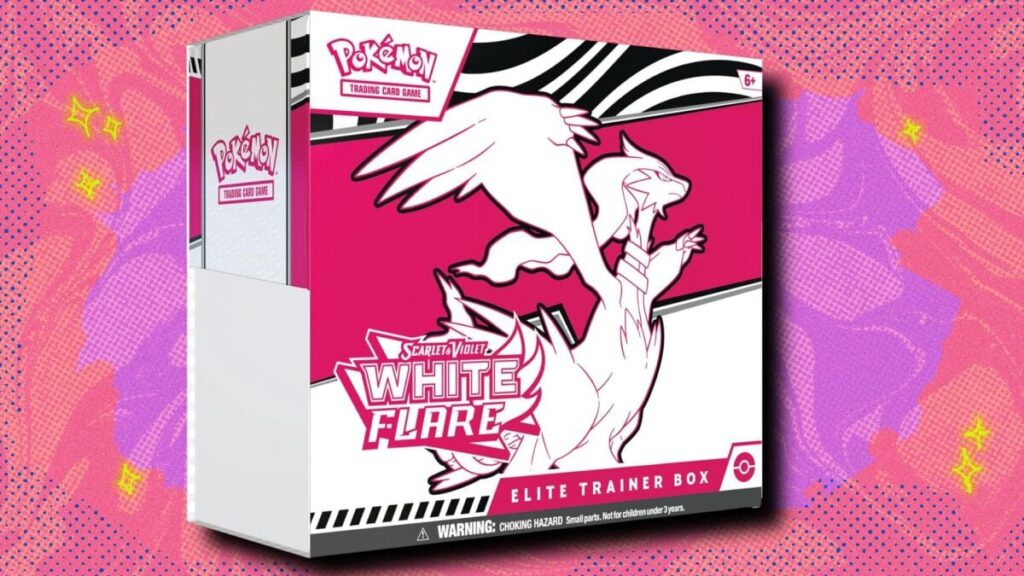 The Pokémon TCG White Flare Elite Trainer Box has dipped to market value at Amazon