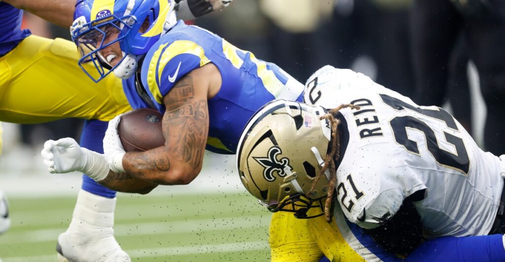 Who was the Saints’ breakout player vs. the Rams?