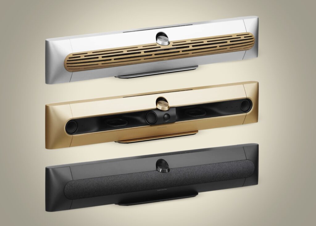 B&O Beosound Premiere Soundbar encases 90 LEDs and 10 speakers in a futuristic aluminum housing