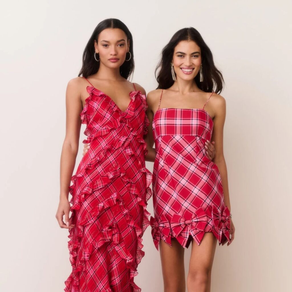 10 Plaid and Tartan Christmas Dresses We’re Loving