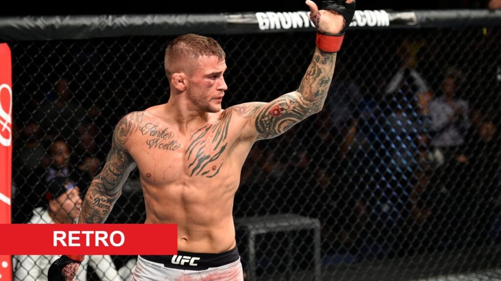 Dustin Poirier landed one of rarest UFC submission wins after bizarre grappling scramble Dustin Poirier landed one of rarest UFC submission wins after bizarre grappling scramble