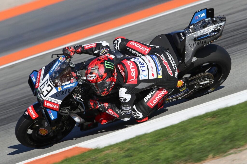 Francesco Bagnaia “happy” again after testing new Ducati MotoGP bike in Valencia