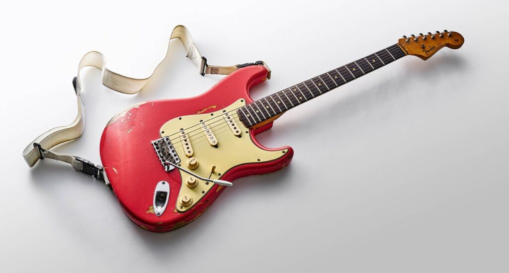 “I’d heard these rumours that ‘it’s even been a sunburst’… I’ve read that one, too. But I could find no evidence of this”: Up close and personal with Gary Moore’s mythical 1960 Fender Stratocaster – the $330,000 Strat that lit up his R “I’d heard these rumours that ‘it’s even been a sunburst’… I’ve read that one, too. But I could find no evidence of this”: Up close and personal with Gary Moore’s mythical 1960 Fender Stratocaster – the $330,000 Strat that lit up his R