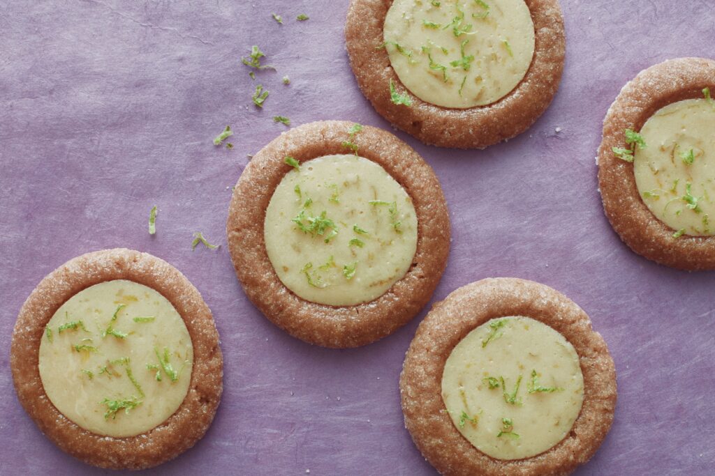 Key Lime Pie Thumbprint Cookies