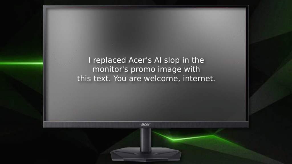 Get Acer’s 27-inch 1440p IPS gaming monitor for dirt cheap today: $99