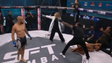 Fans wish they didn’t watch as ‘sickening’ MMA leg break is described as worse than Chris Weidman’s