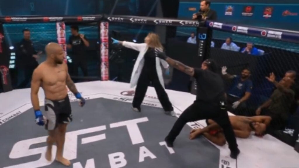 Fans wish they didn’t watch as ‘sickening’ MMA leg break is described as worse than Chris Weidman’s Fans wish they didn’t watch as ‘sickening’ MMA leg break is described as worse than Chris Weidman’s