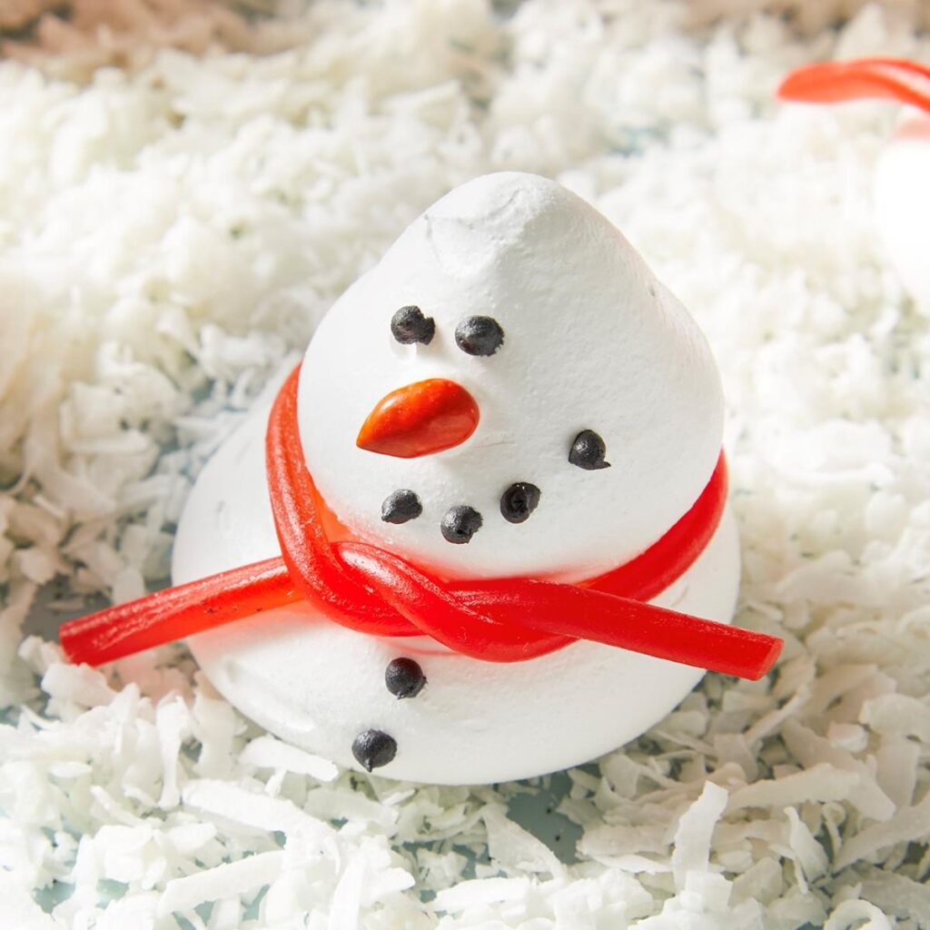 3D Meringue Snowmen 3D Meringue Snowmen