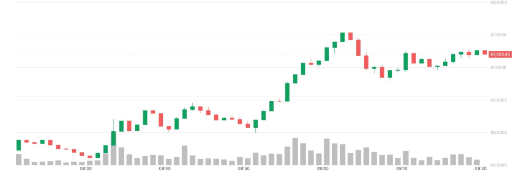 Bitcoin jumps above $87,000, yen slides as Bank of Japan hikes interest rates
