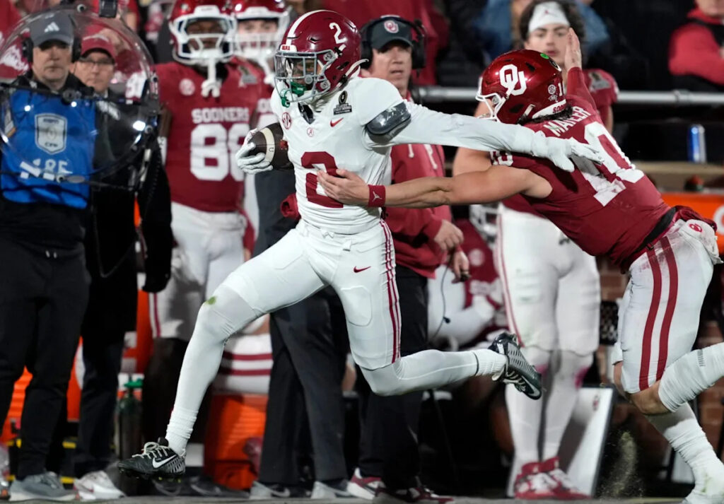 Alabama stuns Oklahoma with CFP comeback win to advance to Rose Bowl Alabama stuns Oklahoma with CFP comeback win to advance to Rose Bowl