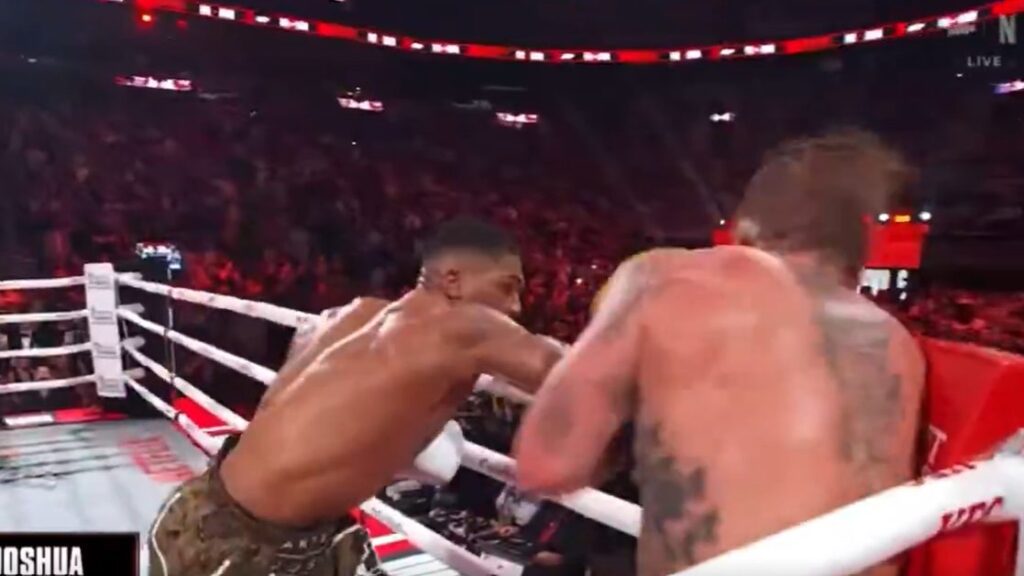 Anthony Joshua finishes Jake Paul in Round 6 (Video)