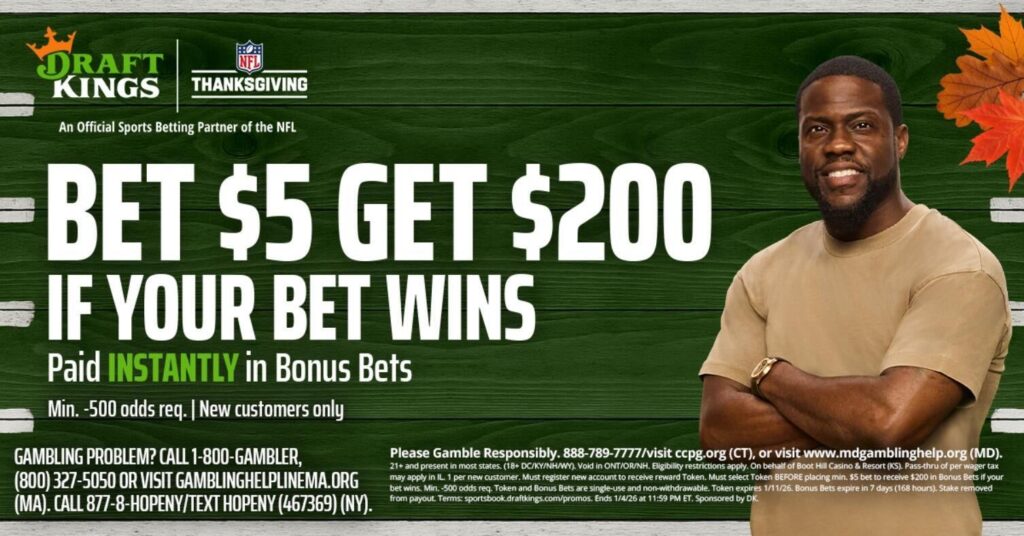 Use DraftKings promo code to get $200 bonus bets by targeting Chiefs-Broncos, Lakers-Rockets on Christmas