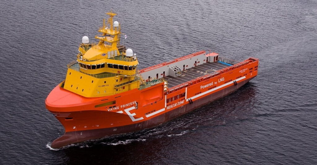 Oil & gas trio books Eidesvik’s 2013-built LNG-powered vessel