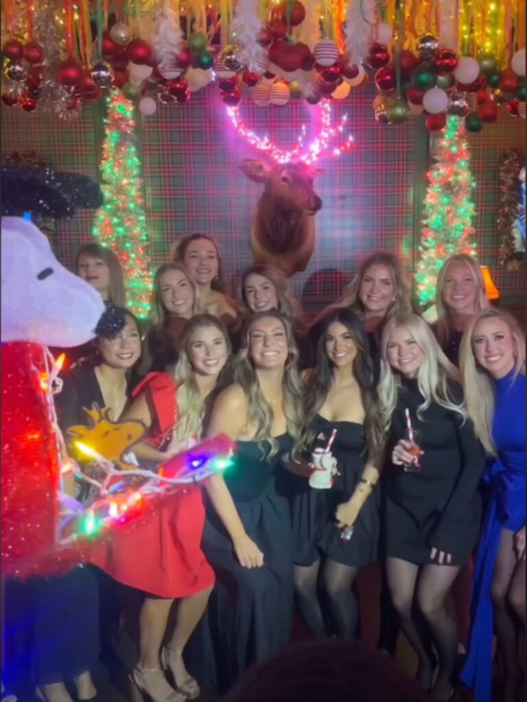 Eagle-eyed fans spot Taylor Swift in WAGs group shot at Chiefs Christmas party