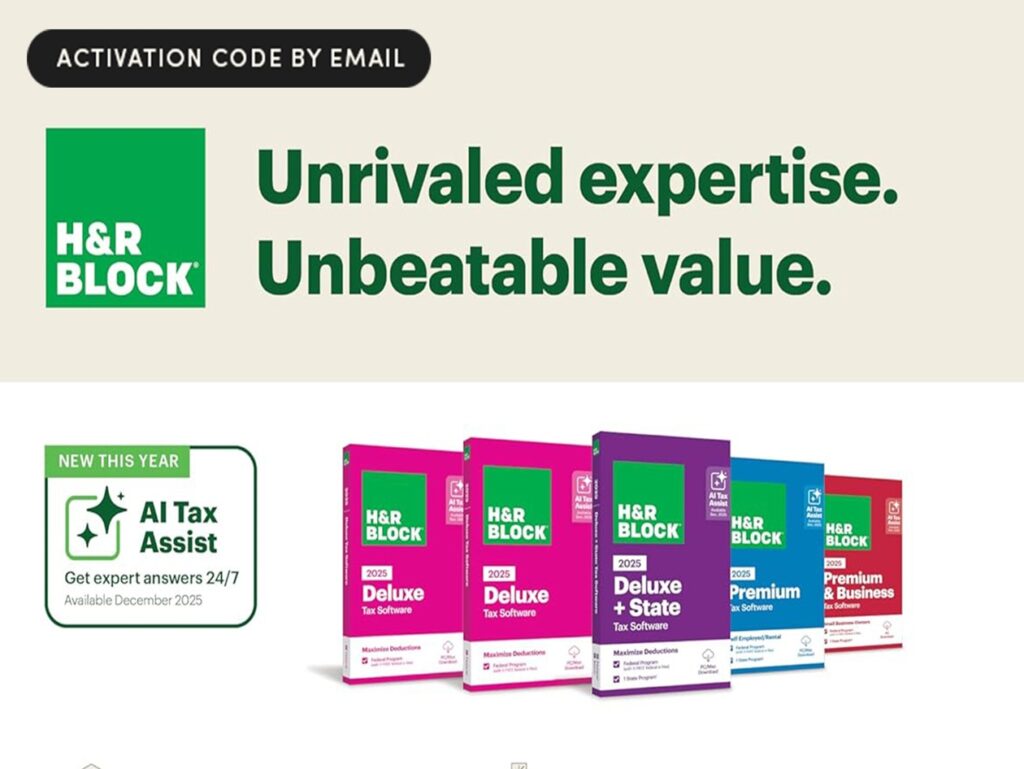 Make tax season easier with H&R Block Deluxe + State 2025
