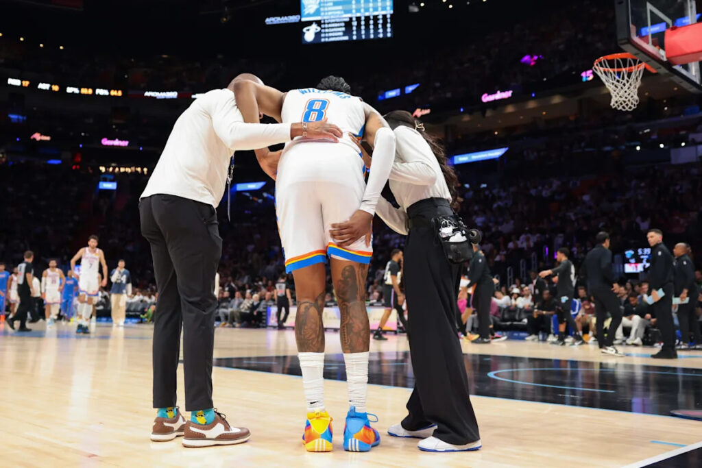 Jalen Williams sustains thigh injury in Thunder’s 122-120 loss to Heat