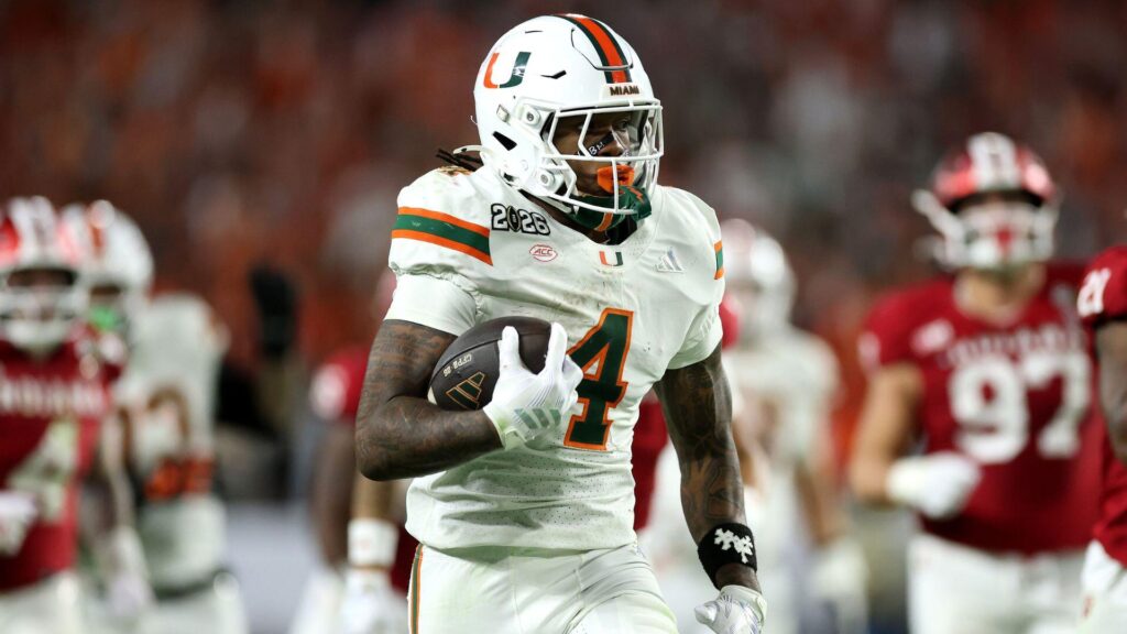 WATCH: Miami RB Mark Fletcher Jr. swings at Indiana player after Hurricanes’ CFP title game loss