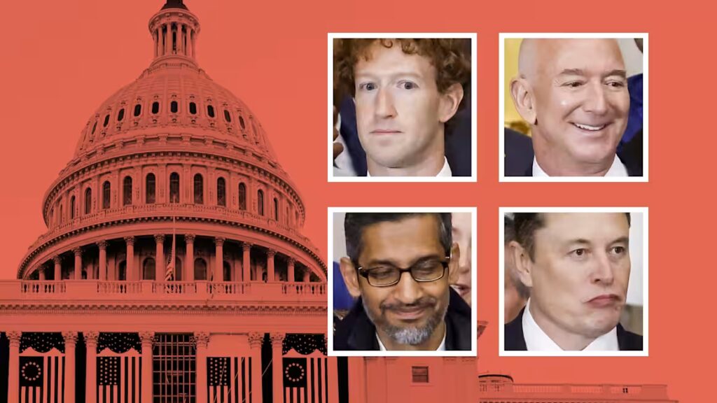 Tech titans prospered in the first year of Trump’s return to power