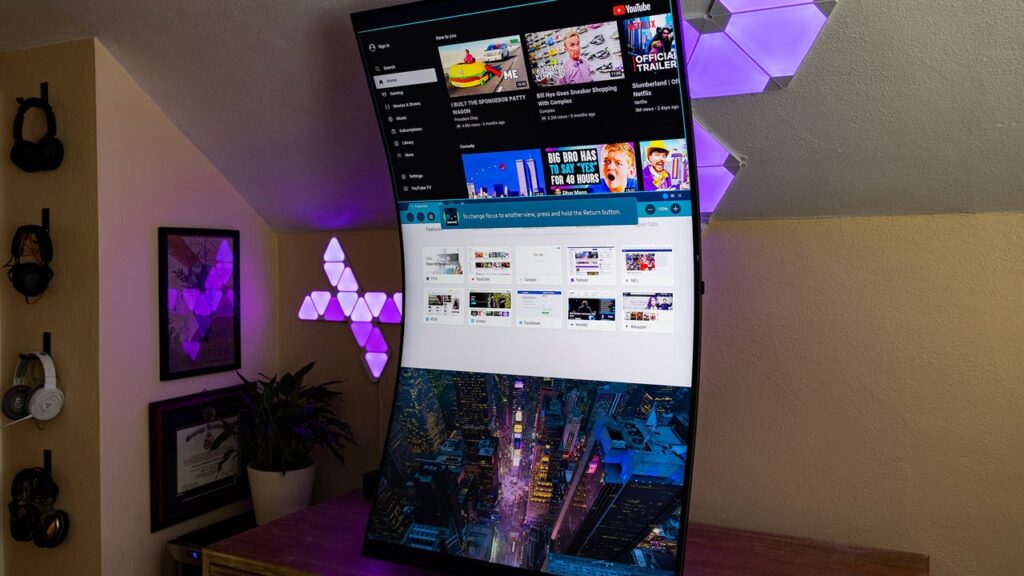 The Wild 55″ Samsung Odyssey Ark 4K Gaming Monitor Is Priced to Sell for Today Only