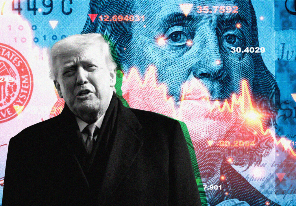 Dollar tumbles to a four-year low as Trump claims it’s ‘doing great’
