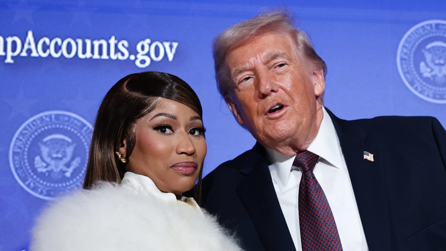Whew! Social Media Is Goin’ OFF After Nicki Minaj Called Herself Trump’s “Number One Fan” & Held His Hand At Account Summit (WATCH)