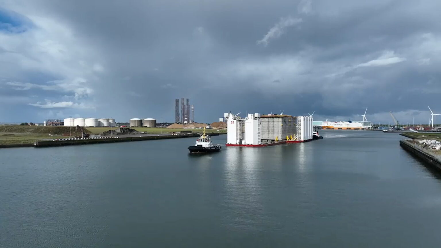 Final caissons for world’s first artificial energy island readying for spring installation