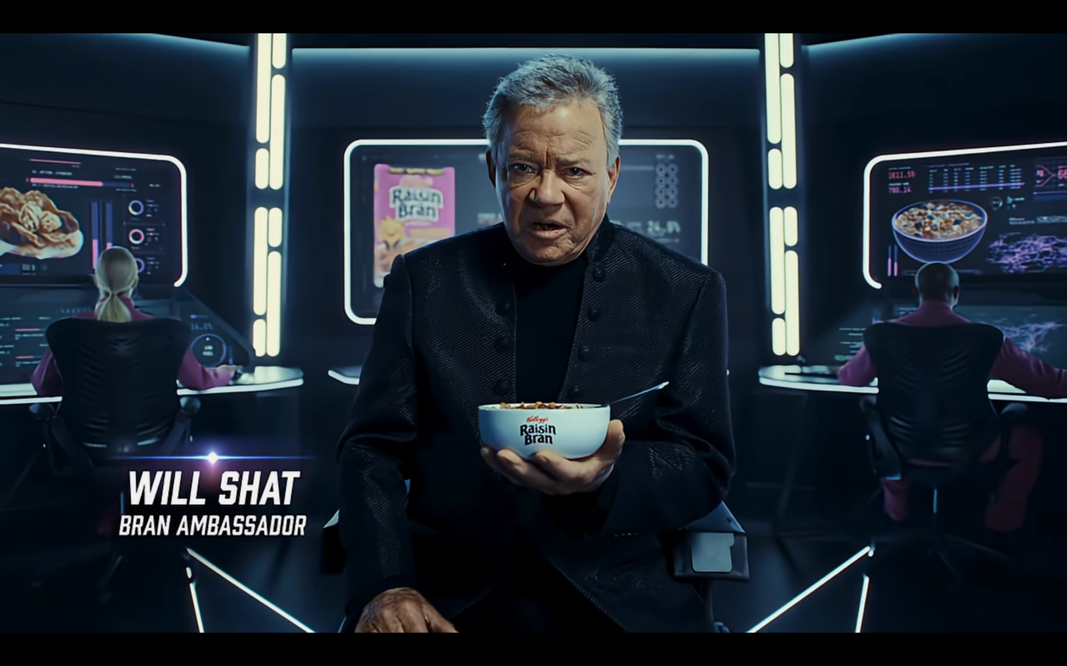 Live Long and—Fiber? William Shatner Stars in Kellogg’s Super Bowl Raisin Bran Ad.