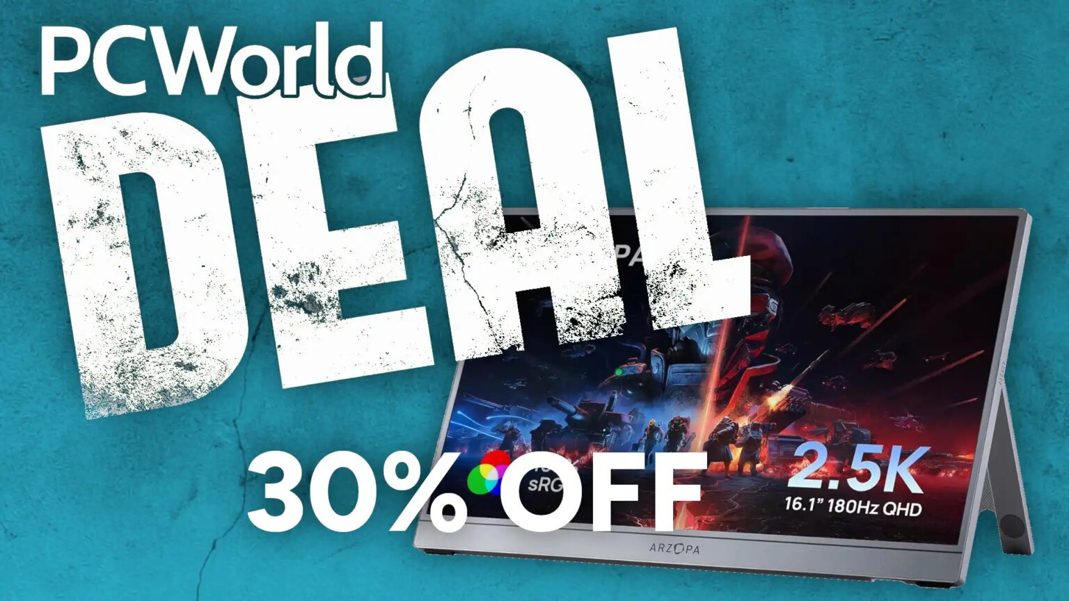 This slim 1440p portable laptop monitor is 30% off