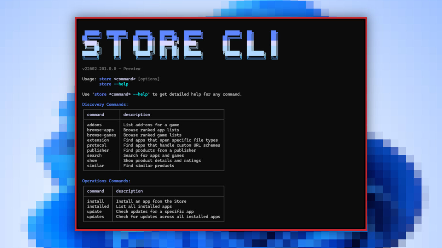 Microsoft Store goes zero-clutter—through the command line