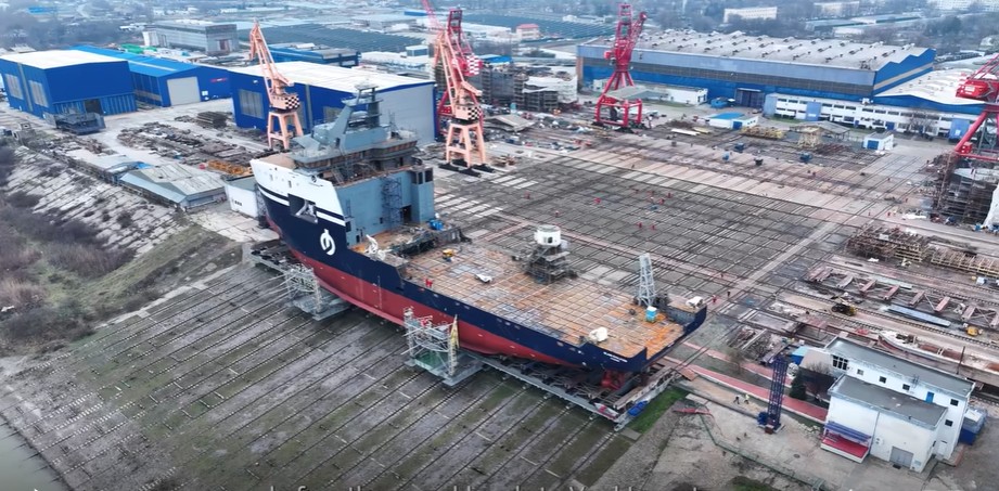 WATCH: Island Offshore’s hybrid ocean energy construction vessel launches in Romania WATCH: Island Offshore’s hybrid ocean energy construction vessel launches in Romania