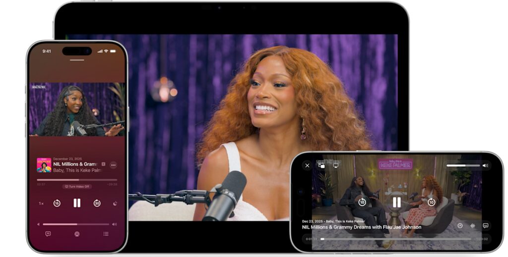 Apple’s Podcasts app now supports HTTP Live Streaming video technology