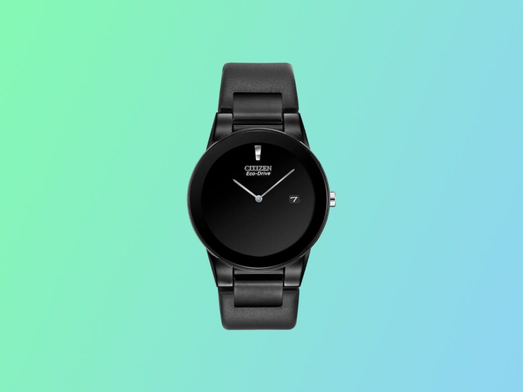 This sleek all-black Citizen Eco-Drive dress watch is 54% off right now This sleek all-black Citizen Eco-Drive dress watch is 54% off right now