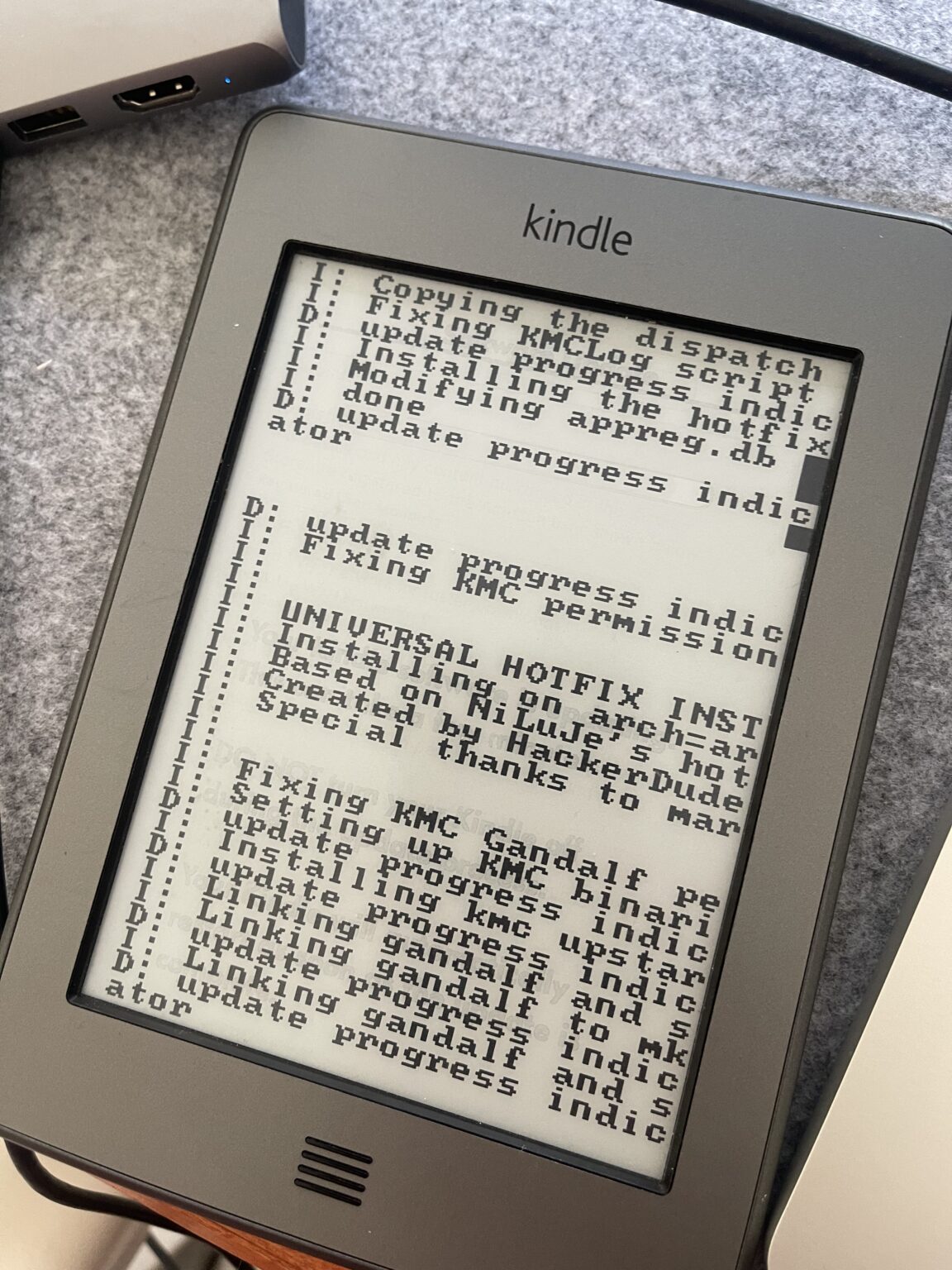 Hacking an old Kindle to display bus arrival times