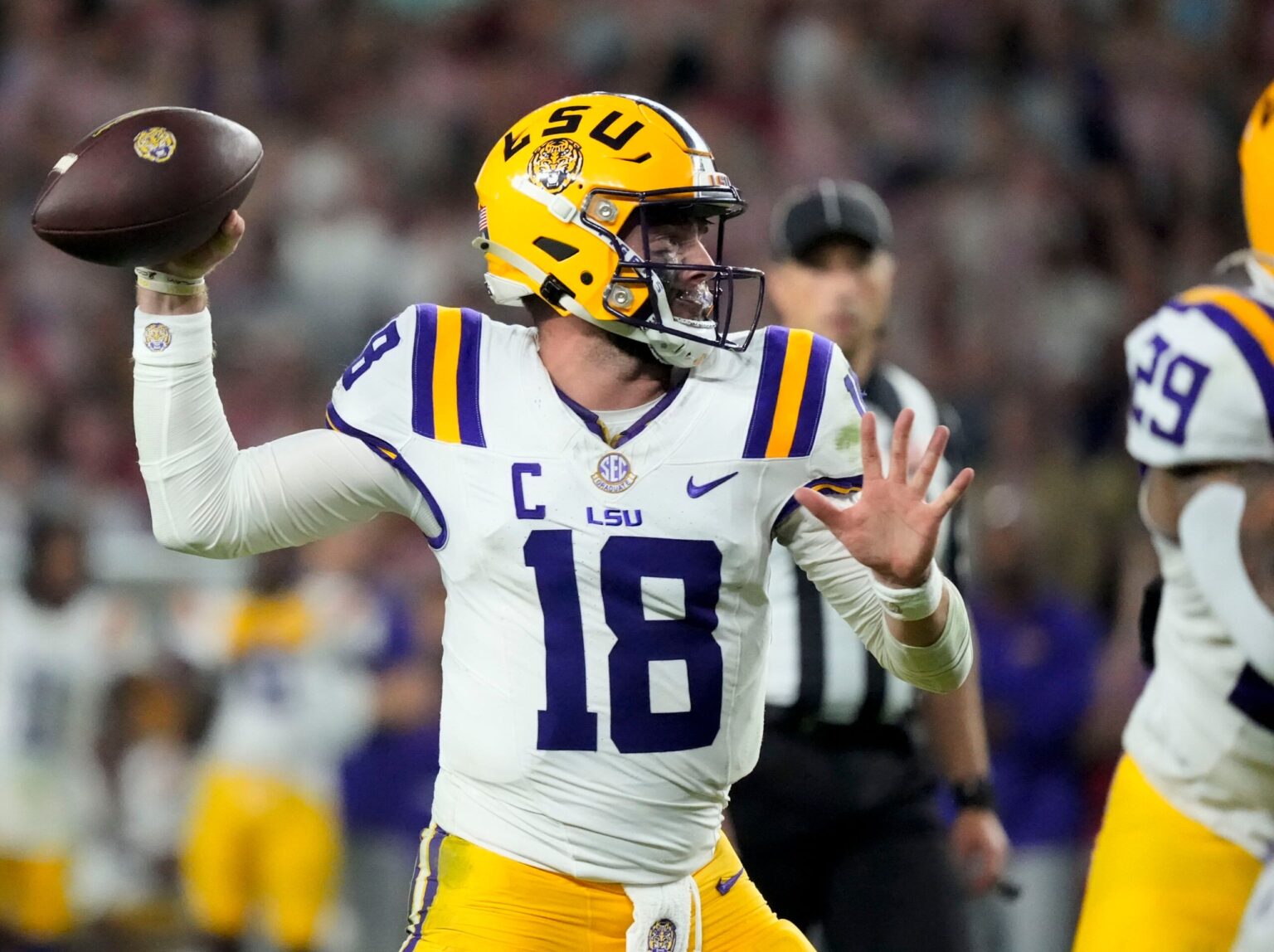 Garrett Nussmeier’s NFL Combine Results: A Look at the LSU QB’s Throwing Session, 40-Yard Dash Time, and More Garrett Nussmeier’s NFL Combine Results: A Look at the LSU QB’s Throwing Session, 40-Yard Dash Time, and More