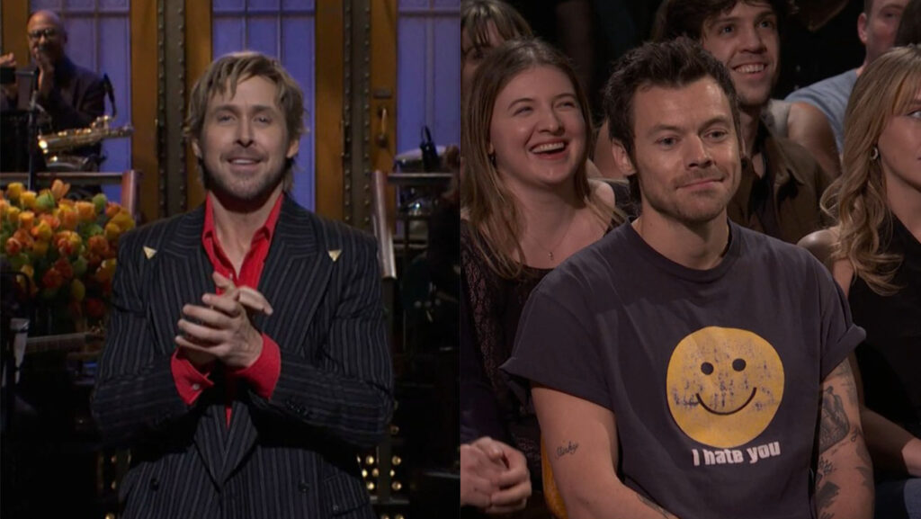 Harry Styles Crashes Ryan Gosling’s ‘Saturday Night Live’ Monologue, One Week Before He’s Set to Host