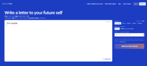 Send a letter to your future self with FutureMe
