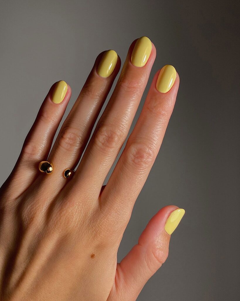 Lemon Yellow Nails Are The Sunny Mani Trend to Wear This Spring