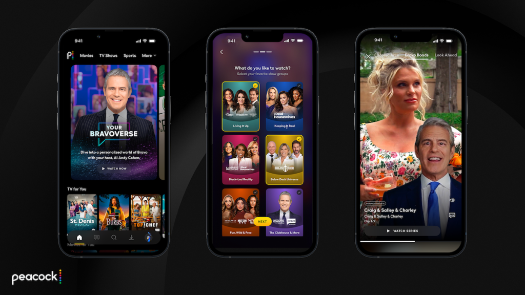 Peacock to Launch Vertical Video Section, ‘Your Bravoverse’ Feed on Mobile With AI Andy Cohen