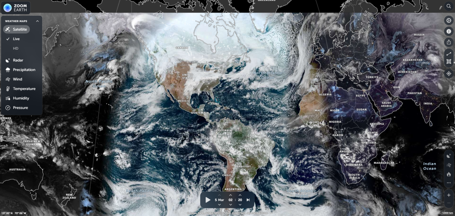 Track global weather and climate data in real time with this site