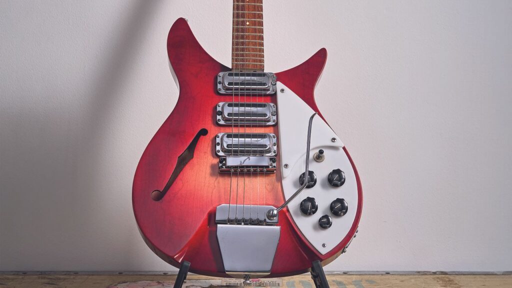 “It was kept in Lennon’s attic studio… You can see the guitar in photographs right by his Farfisa and Brenell tape machines”: John Lennon’s ’64 Rickenbacker is officially a $1.3m guitar – but it was originally a replacement for a Beatles live show