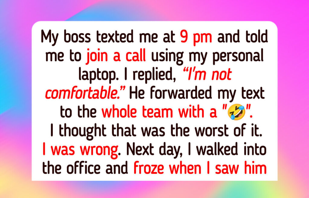 I Refused to Use My Personal Laptop for Work, My Boss Made Me the Office Joke