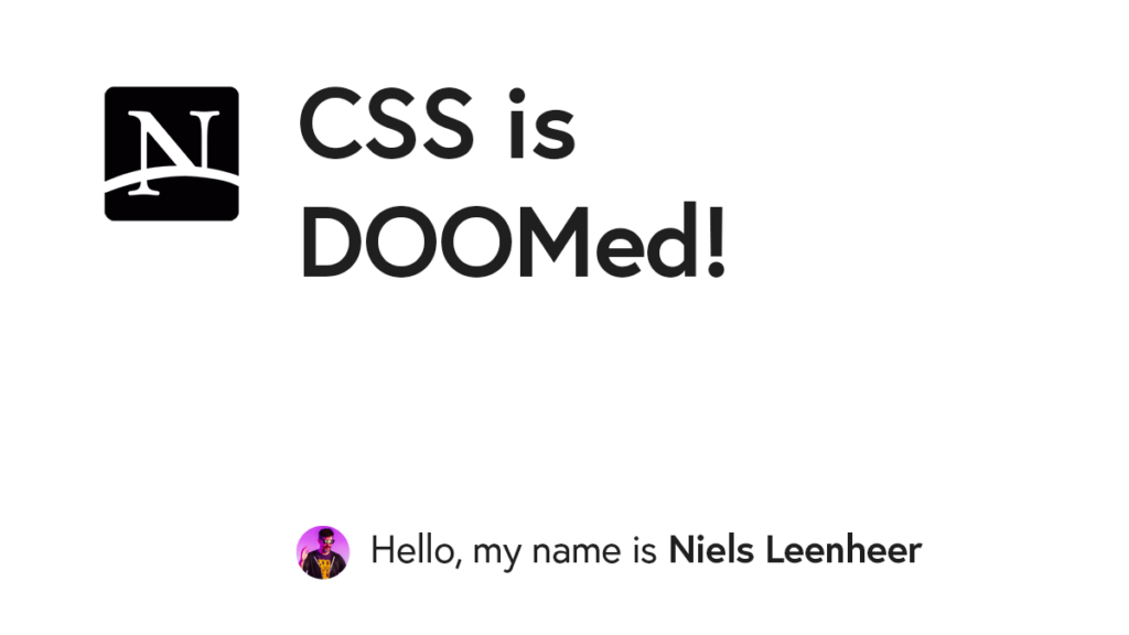 CSS is DOOMed
