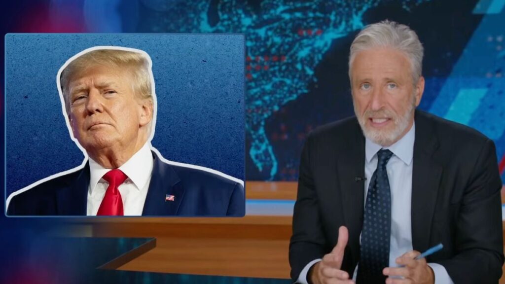 Jon Stewart Slams Trump for Dodging Iran Question With Ballroom Rebuttal: ‘Doesn’t Seem to Occupy Any Space in His Brain’ | Video Jon Stewart Slams Trump for Dodging Iran Question With Ballroom Rebuttal: ‘Doesn’t Seem to Occupy Any Space in His Brain’ | Video