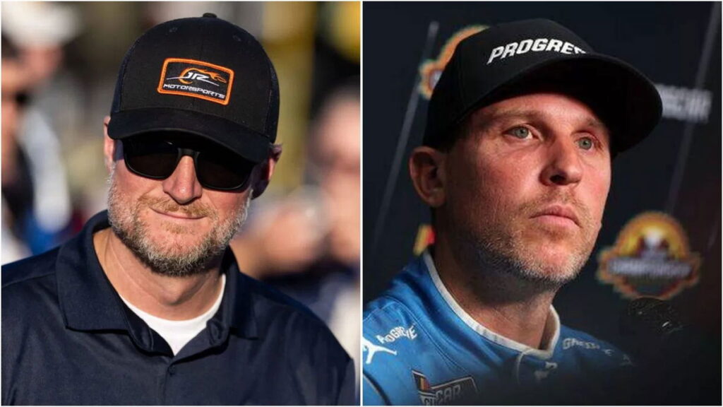 Denny Hamlin Gives Dale Jr. His Due for Doing God’s Work for Struggling Driver Denny Hamlin Gives Dale Jr. His Due for Doing God’s Work for Struggling Driver