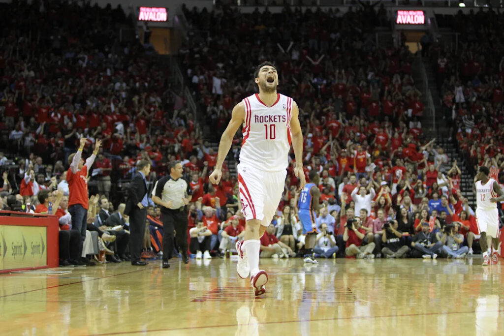 Houston Rockets jersey history No. 10 Carlos Delfino (2012-13)