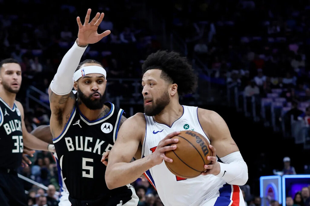 Cade Cunningham has double-double in return from injury as Pistons rout Bucks 137-111