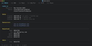 Quien – A better WHOIS lookup tool