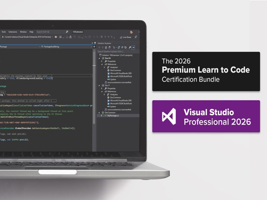 Get Microsoft Visual Studio Professional 2026 and 15 Coding Courses for Just $59.99