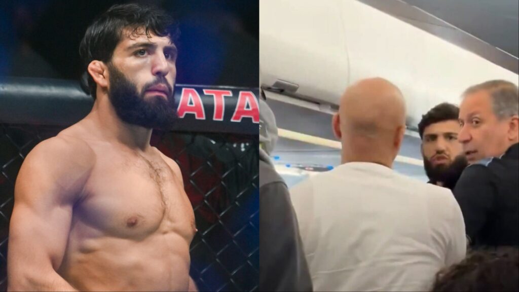 VIDEO | Arman Tsarukyan kicked off of American Airlines plane en route to RAF event