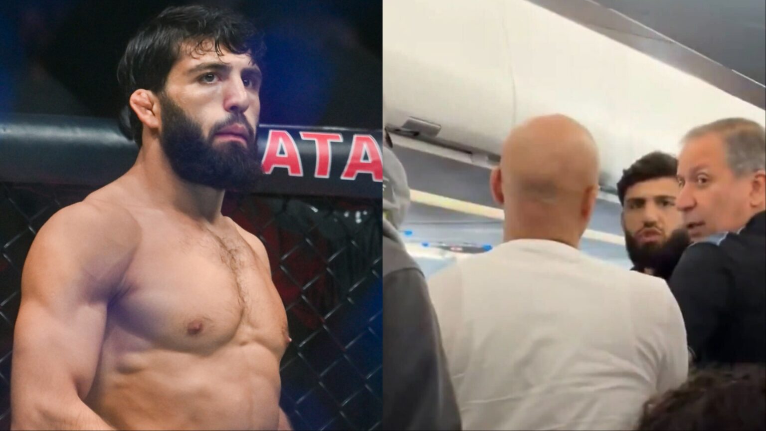 VIDEO | Arman Tsarukyan kicked off of American Airlines plane en route to RAF event